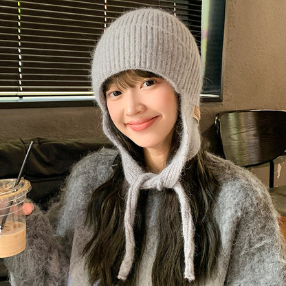 Women's Cute Knitted Hat Outdoor Warm Ear Hats & Caps