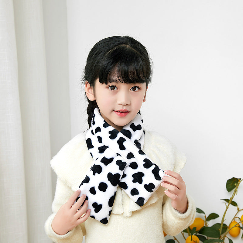 Female Winter Plush Korean Style Thick Warm Scarfs