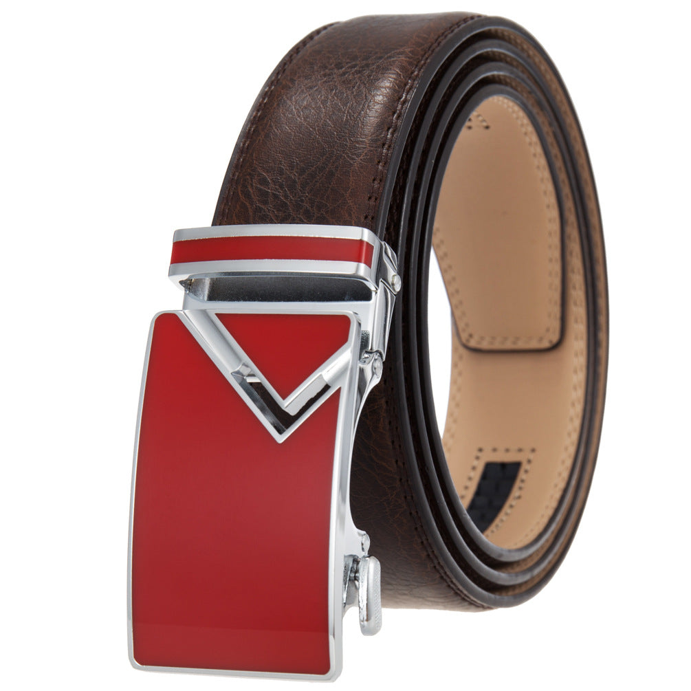 Men's Abrasive Buckle Leather Automatic Fashion Belts