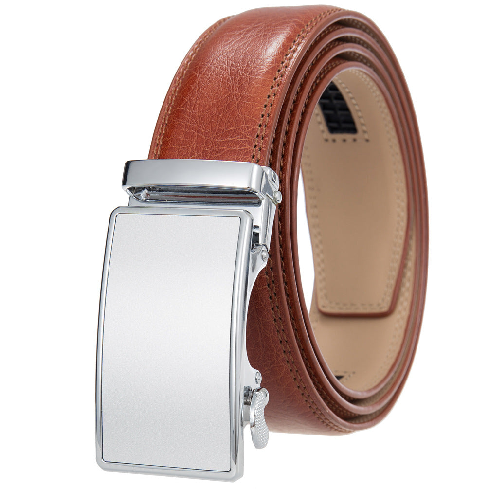 Men's Durable Versatile Automatic Buckle Cowhide Belts