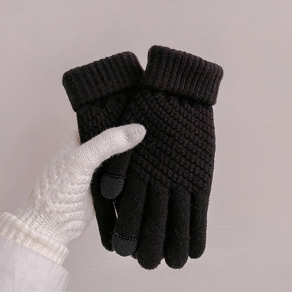 Women's Protection Warm Plush Cute Touch Screen Gloves