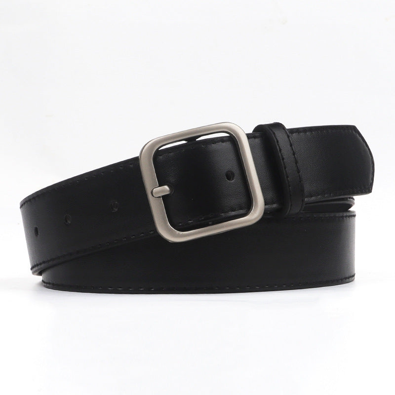 Women's Casual Retro Metal Buckle Simple Decoration Belts