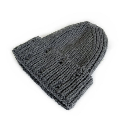 Children's Brother Knitted Hat Fashion Holes Beggar Kids' Headwear