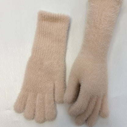 Women's Extra Long Open Hole Leak Finger Knitted Gloves