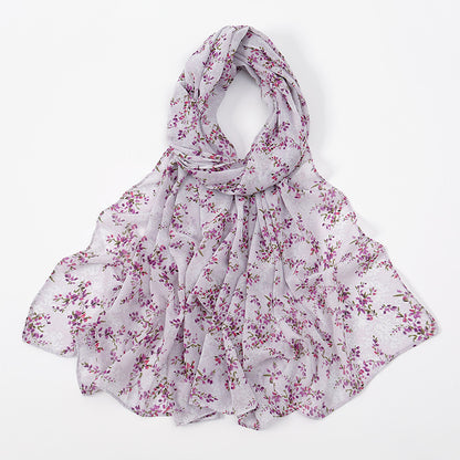 Women's Chiffon Printed Malay Indonesia Beautiful Fresh Scarfs