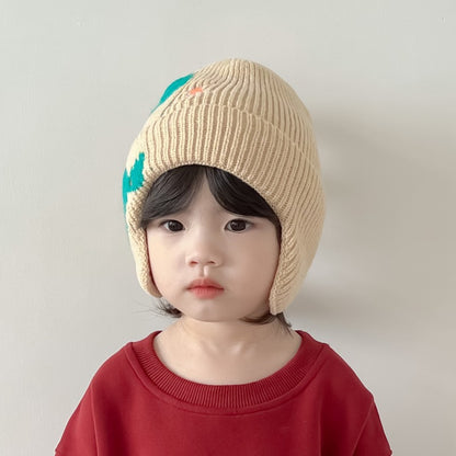 Cute Super Knitted Woolen Boys Windproof Kids' Headwear