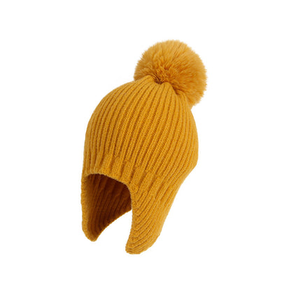 Children's Winter Hat Thermal Lei Knitted Woolen Kids' Headwear