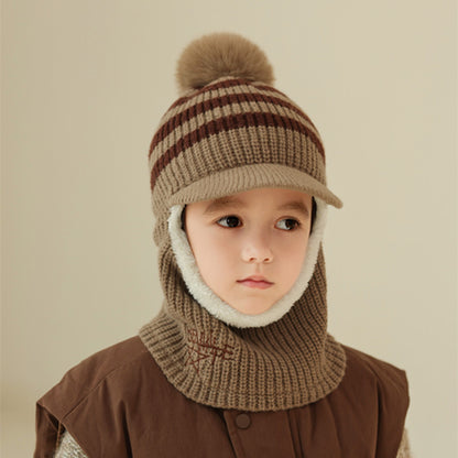 Padded Warm Keeping Woolen Fashion Ear Protection For Boys Kids' Headwear