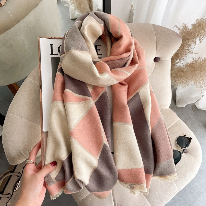 Women's Winter Fashionable Korean Thick Warm High-grade Scarfs