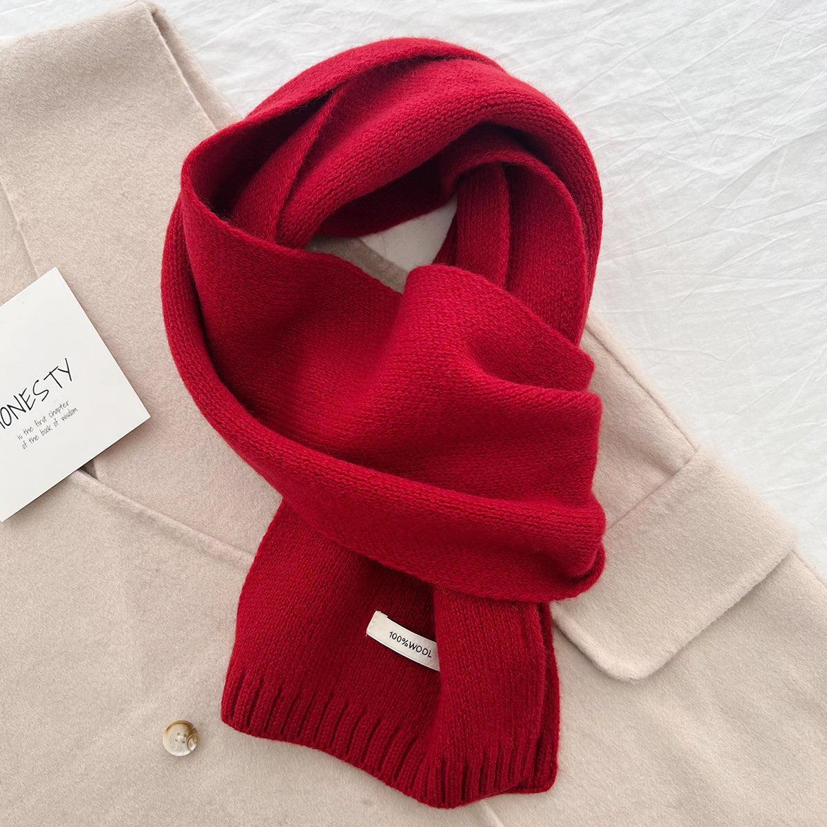 Women's & Men's Selected Australian Pure Cotton Wool Color Scarfs