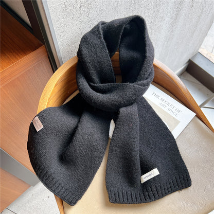 Women's Small Solid Color Knitted Wool For Scarfs