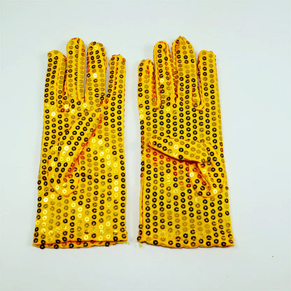 Children's Sequined Dance Show Kindergarten Jackson Adult Gloves