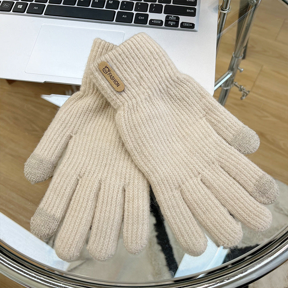 Women's Korean Knitted Thermal Winter Cold Protection Gloves