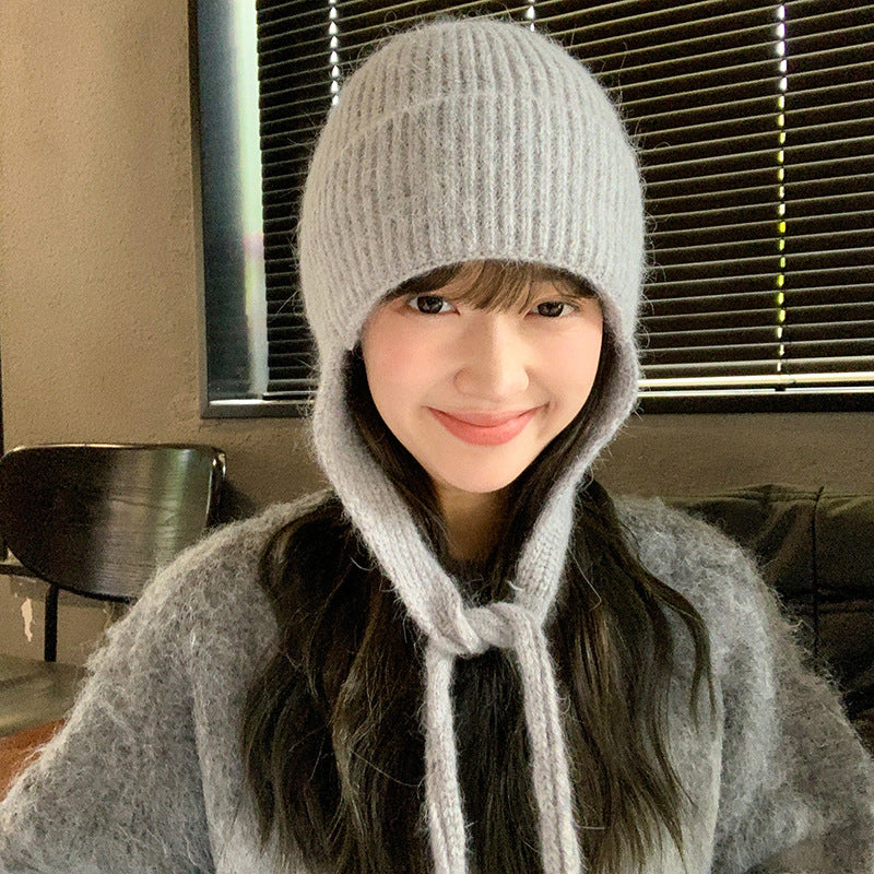 Women's Cute Knitted Hat Outdoor Warm Ear Hats & Caps