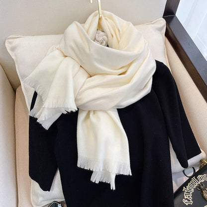 Women's Classic Pure Color Warm Keeping Fashion Scarfs