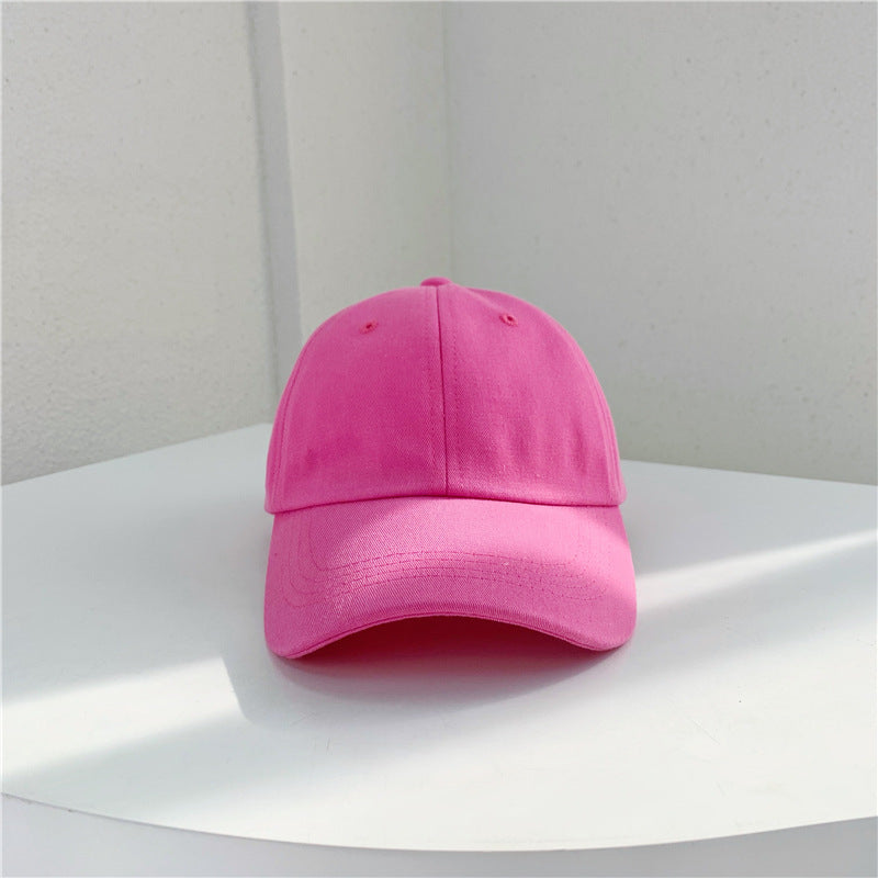 Children's Solid Color Baseball Female Summer Wind Kids' Headwear