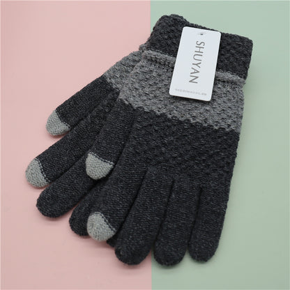 Women's & Men's Touch Screen Winter Cycling Warm Knitted Gloves