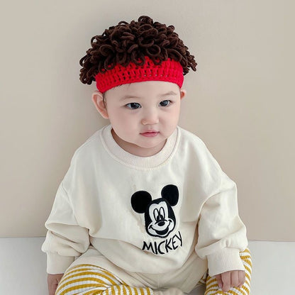 Hat Afro Cute Wool Small Curve Warm Male Kids' Headwear