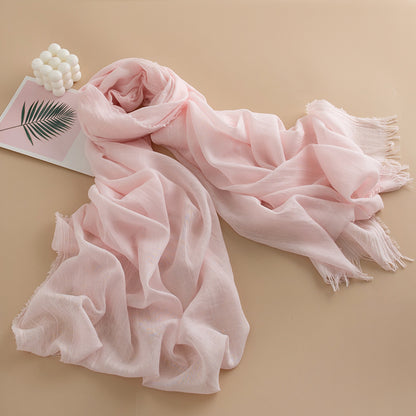 Women's Color Thin High-grade Long Air Conditioning Scarfs