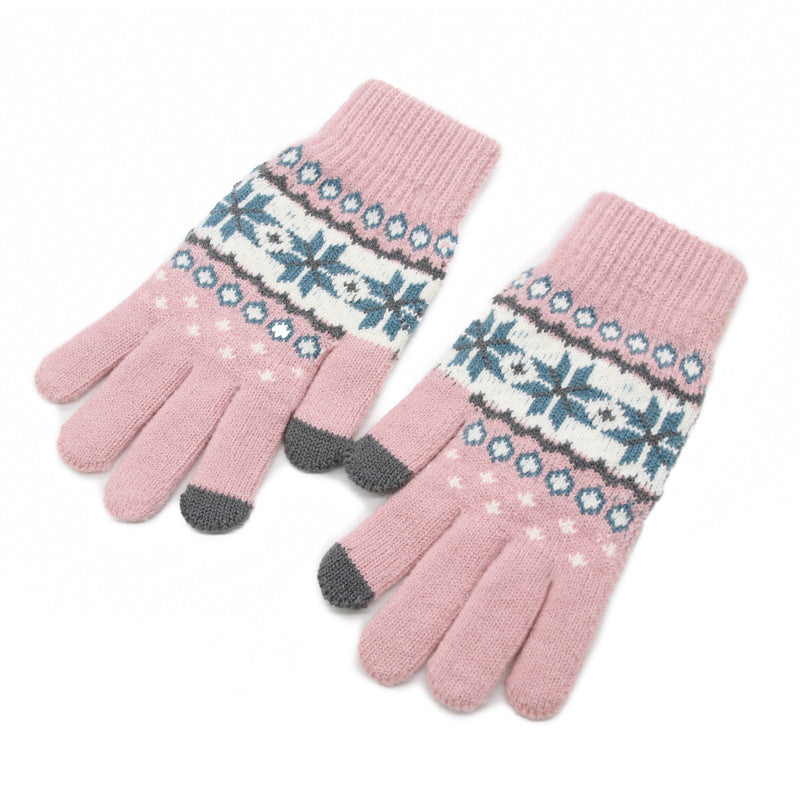 Women's Korean Minority Simple Solid Color Sweet Girly Gloves