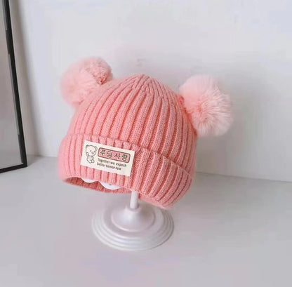 Super Cute Boy Woolen Knitted Warm Kids' Headwear