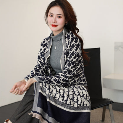 Women's Winter Fashionable Korean Thick Warm High-grade Scarfs