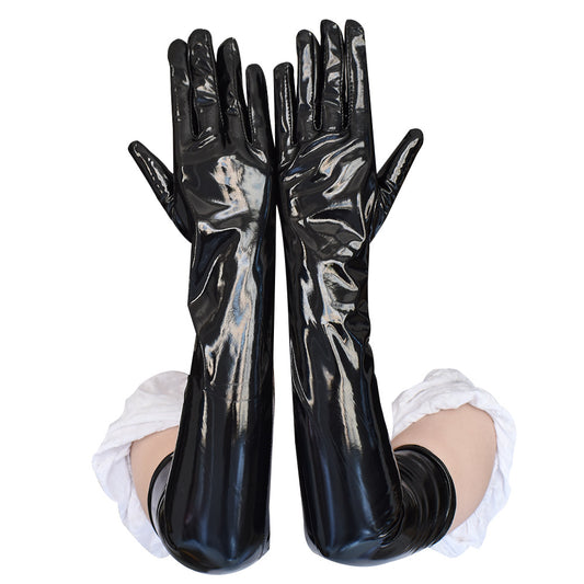 Leather Night Club Style Dark Sexy Gloves