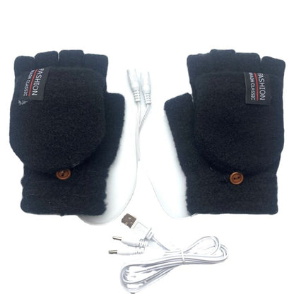 Men's Hand Warmer Half Finger Winter Warm Gloves