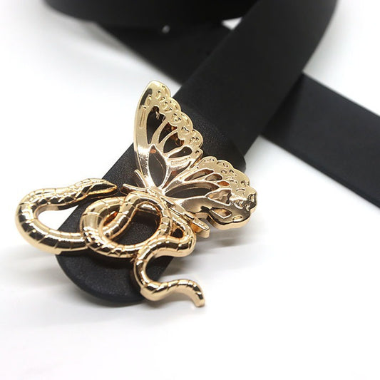 Snake Butterfly Buckle Jeans Skirt Shaped Accessory Belts