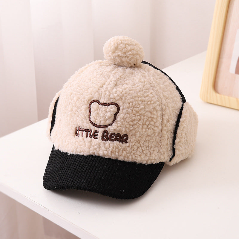 Children's Warm Thickened Peaked Korean Style Little Kids' Headwear