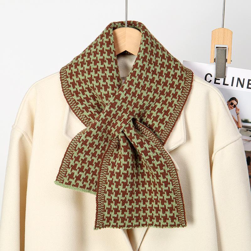 Winter Elegant Knitted Female Fashion Outdoor Scarfs