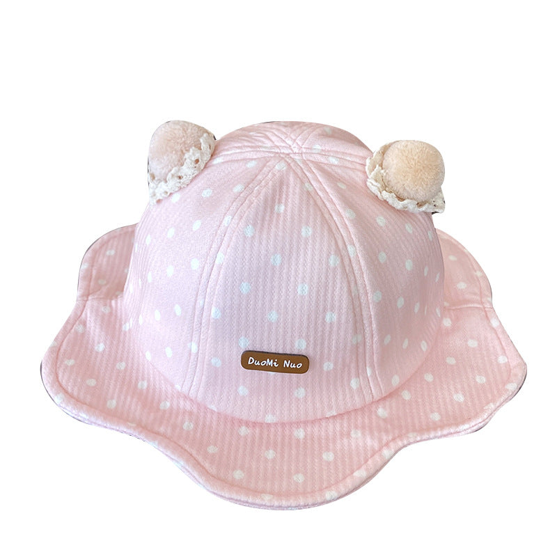 Hat Korean Style Cute Bucket Travel Kids' Headwear