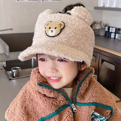 Children's Cute Super Warm Berber Fleece Topless Kids' Headwear