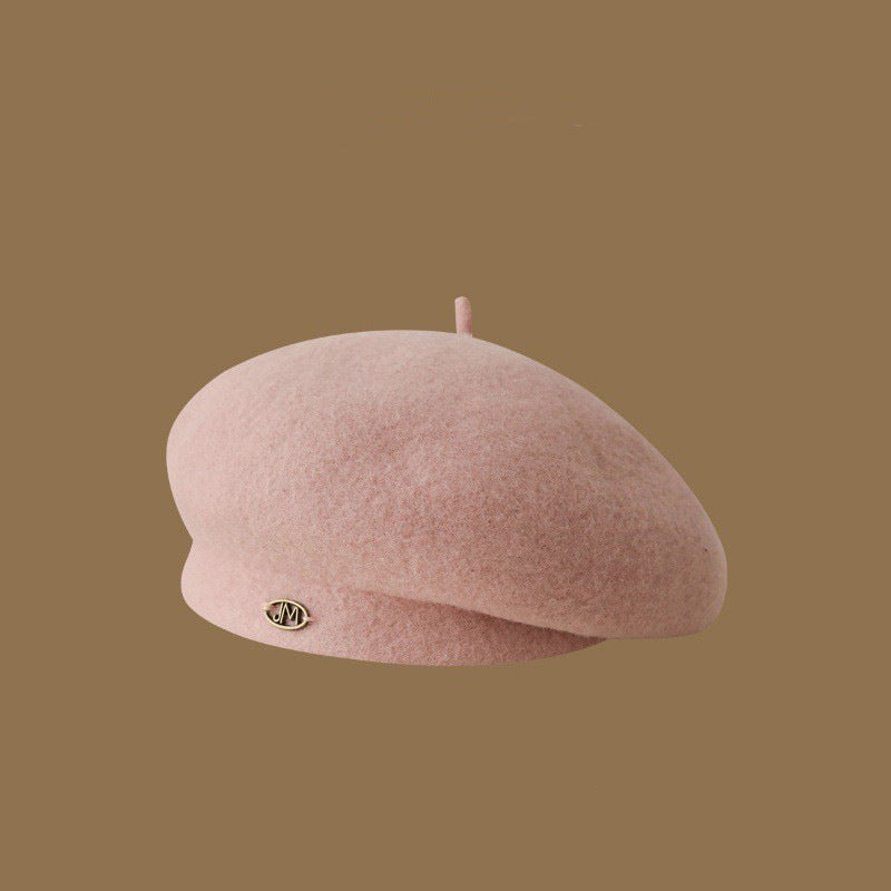 Women's Classic Style Beret Face Small Warm Korean Graceful Hats & Caps