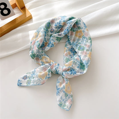 Women's Towel Silk Artistic Fashionable Elegant Hair Scarfs