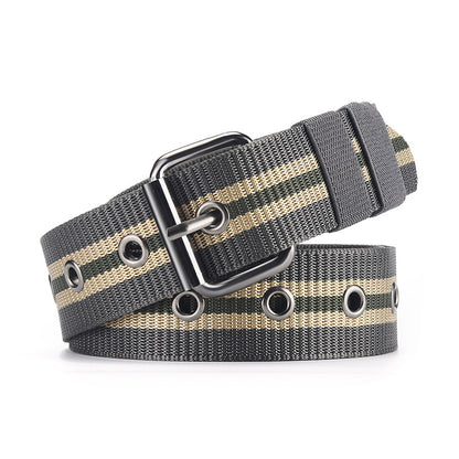 Men's Fashion Pin Buckle Imitation Nylon Woven Belts