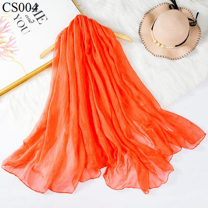 Women's Thin Elegant Mother Summer Sun Protection Face Cover Scarfs