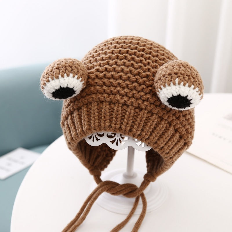 Frog Knitted Woolen Infant Fun Cute Kids' Headwear