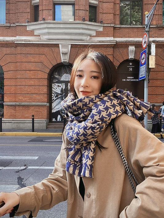 Women's Retro Winter Elegant Plush Korean Version Scarfs