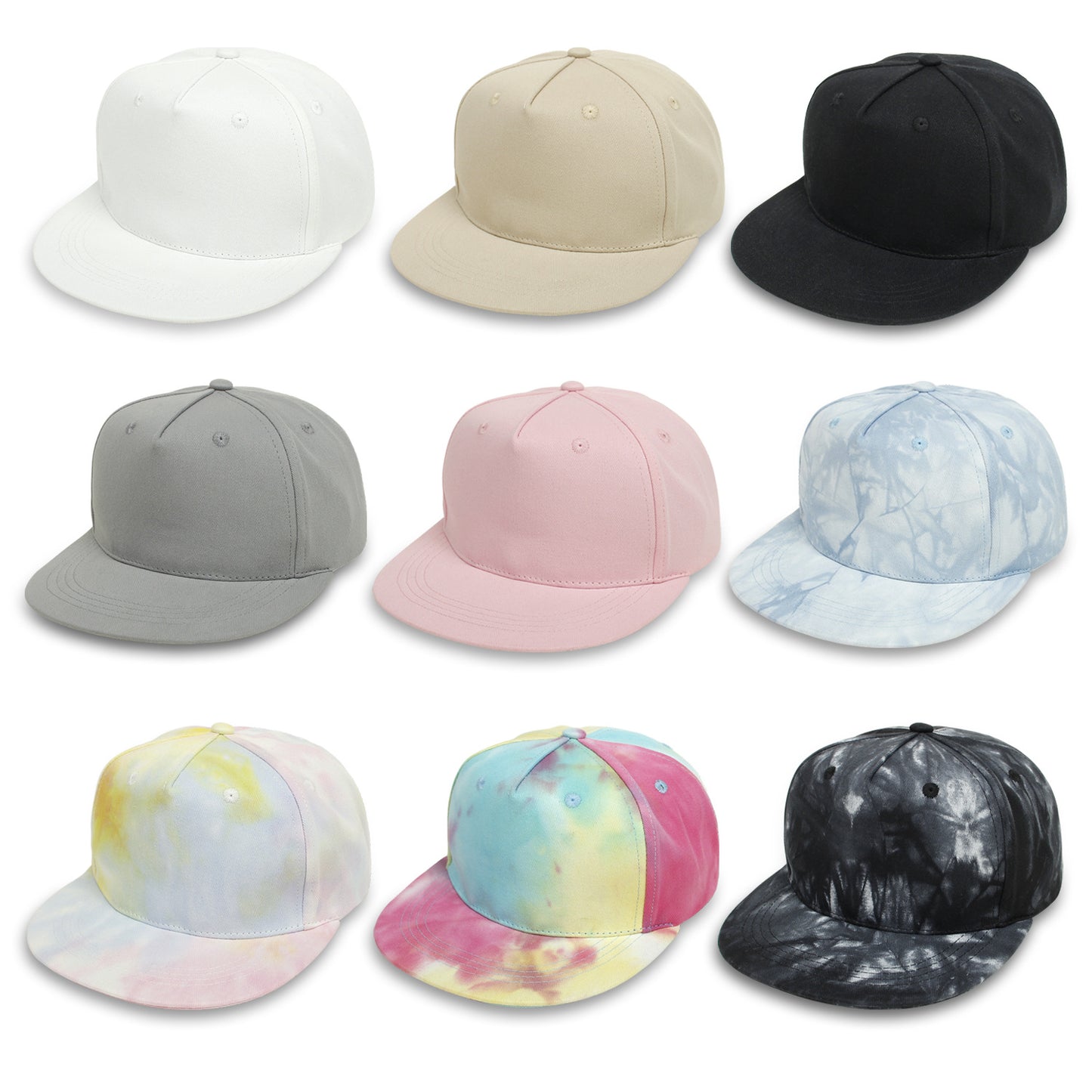 Hat Hip Hop Boys Solid Color Baseball Outdoor Flat Kids' Headwear