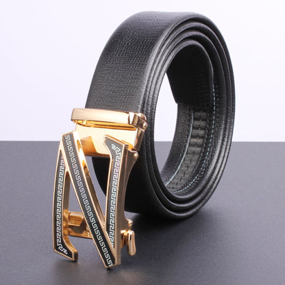 Men's High Quality Alloy Buckle Automatic Business Belts