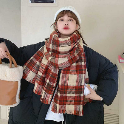 Love Female Winter High-grade Style Korean Cute Scarfs