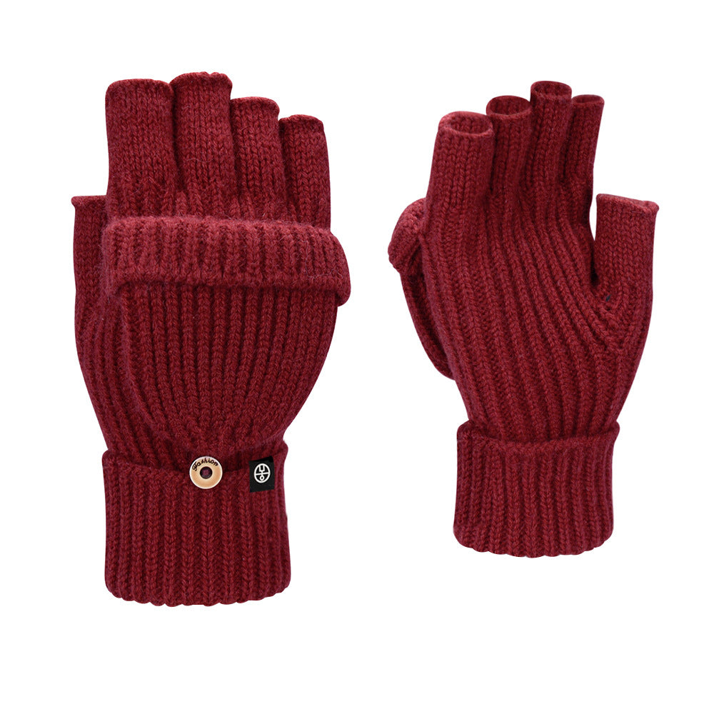 Touch Screen Warm Double Layer Thickened Gloves