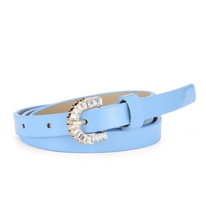 Women's Inlaid Pin Buckle Fashion Candy Color Belts