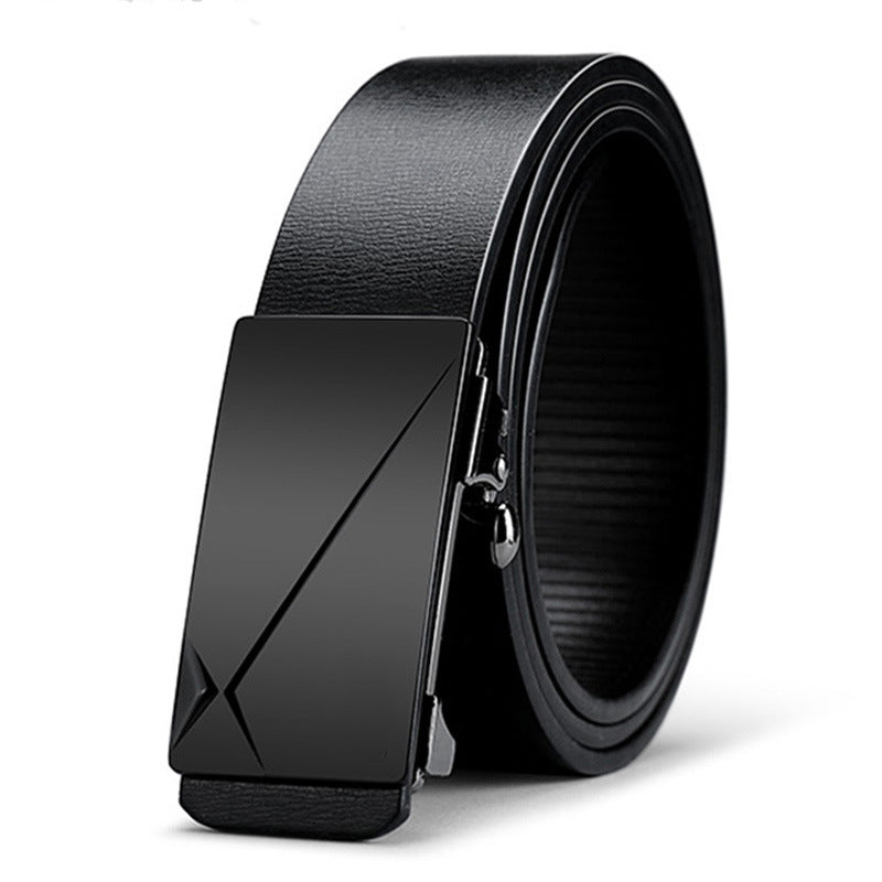 Men's Special Offer Automatic Buckle Imitation Leather Casual Business Medium Belts