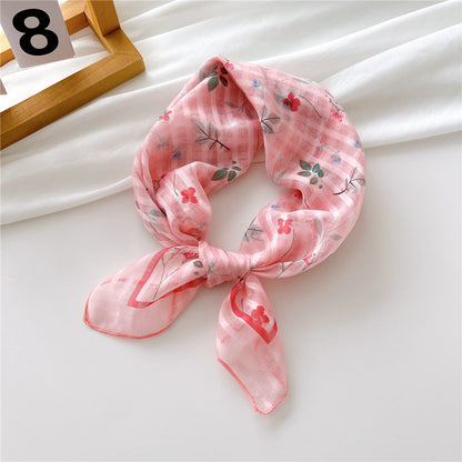 Women's Towel Silk Artistic Fashionable Elegant Hair Scarfs