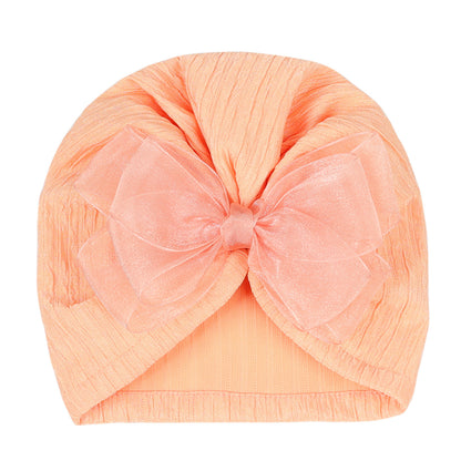 Hat Bow Solid Color Pearlescent Colors Kids' Headwear