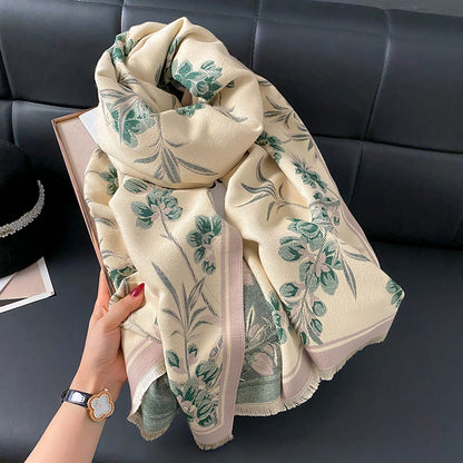 Women's High-grade Winter Mother-in-law Shawl Outer Match Scarfs