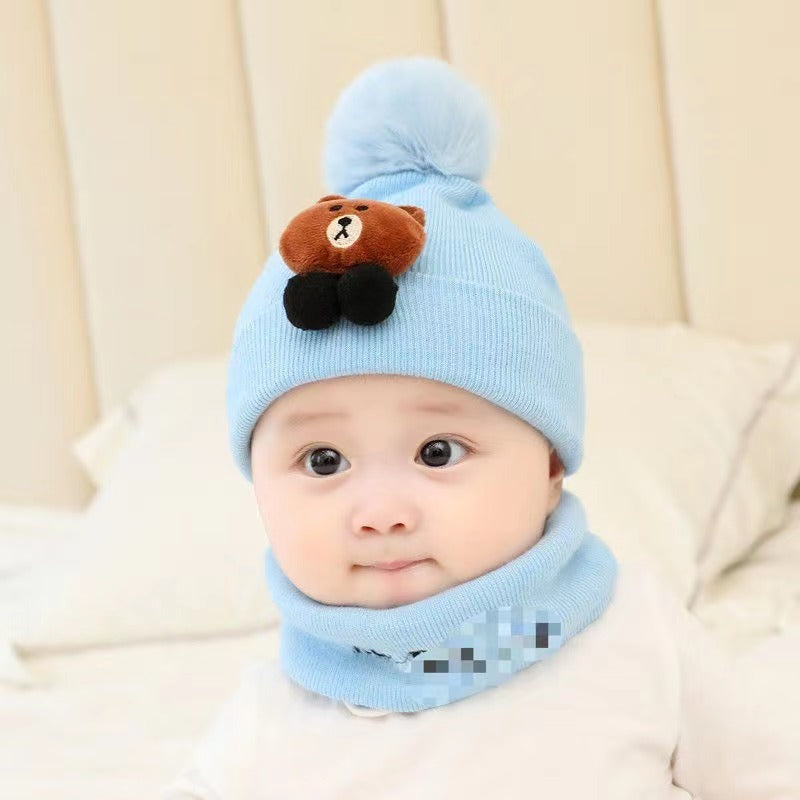 Warm Thickened Plush Bonnet Woolen Earmuffs Kids' Headwear