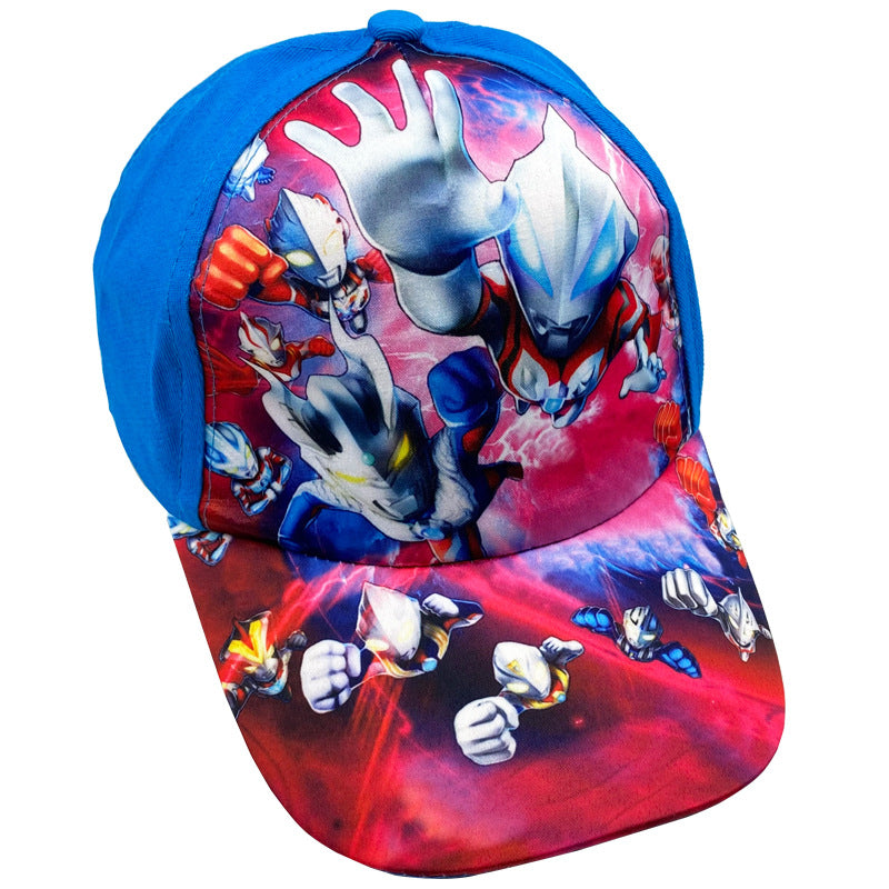 Children's Hat Cloth Cartoon Superman Hero Sun Boy Kids' Headwear